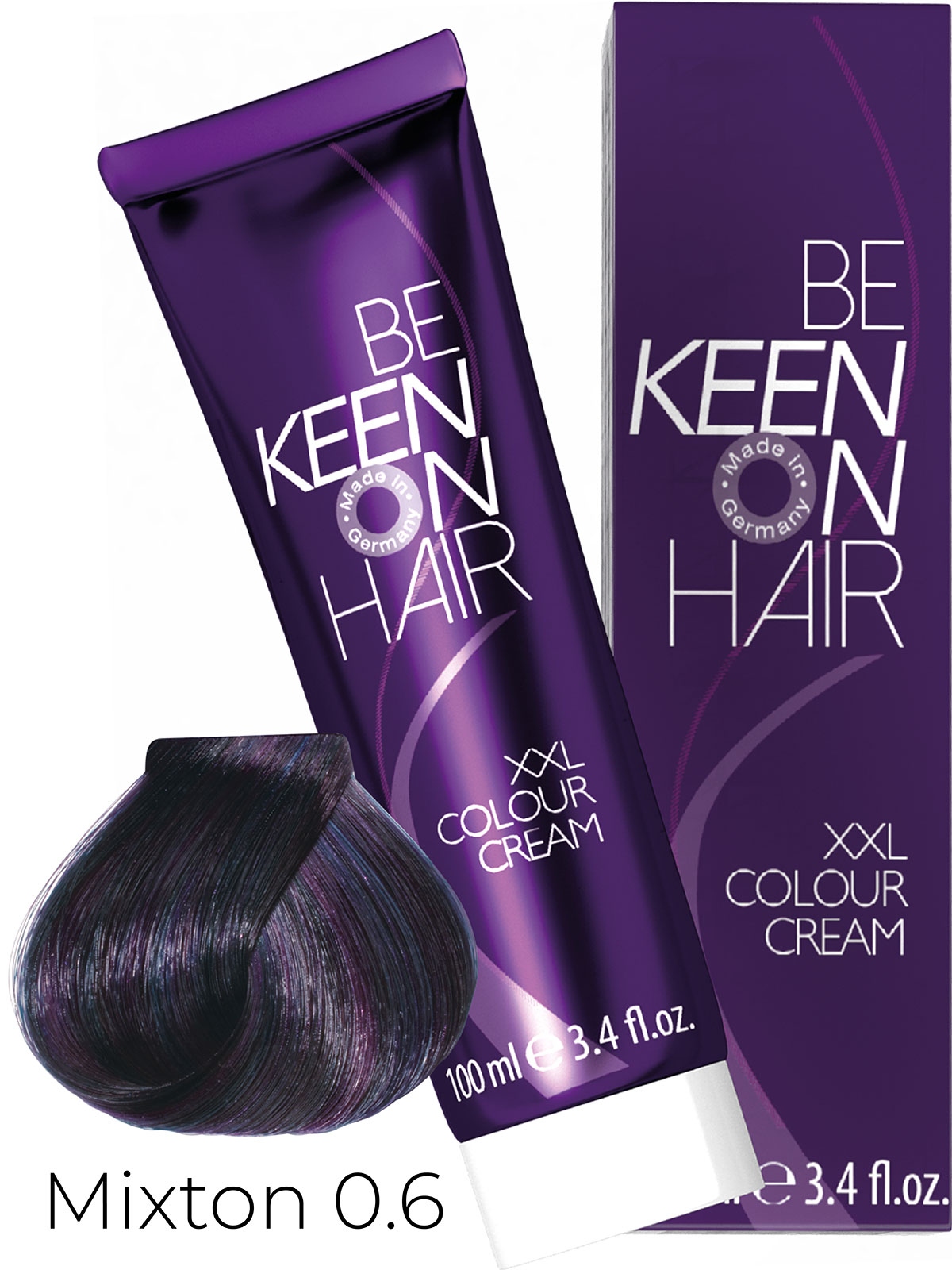 Оттеночные красители:  KEEN -  Крем-краска для волос KEEN COLOUR CREAM XXL 0.6 Фиолетовый Mixton Violett