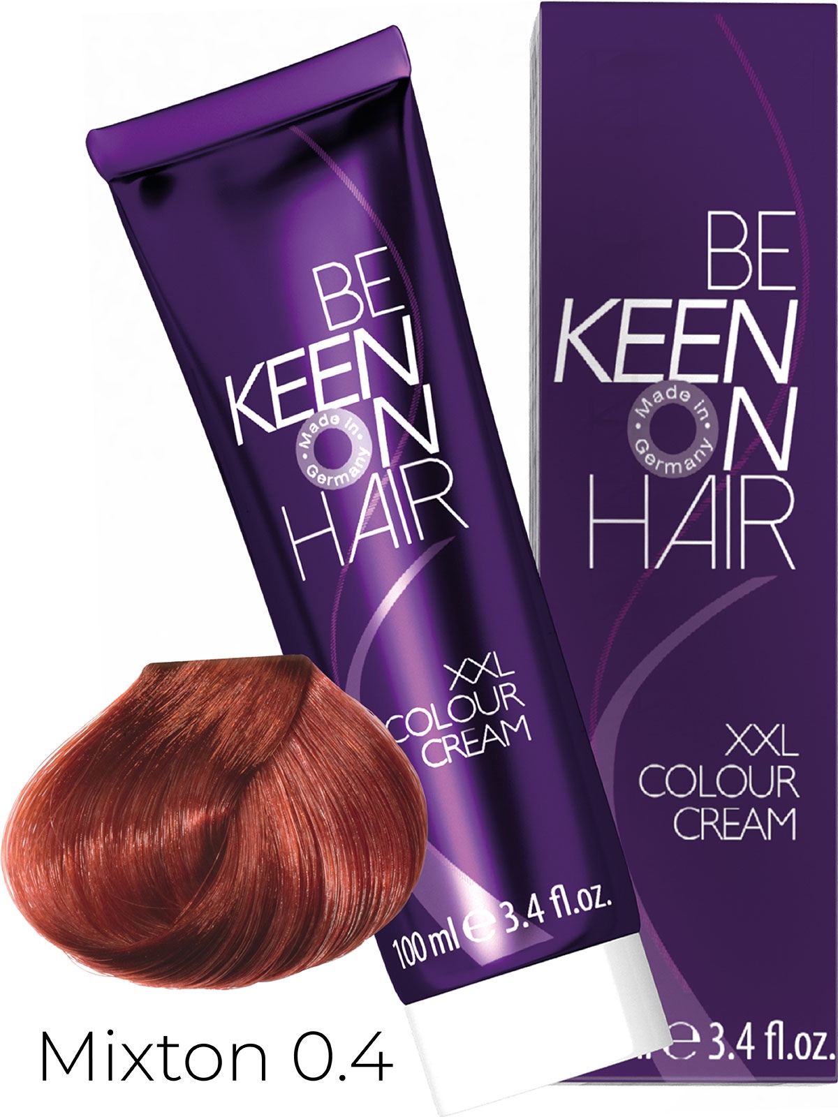 Оттеночные красители:  KEEN -  Крем-краска для волос KEEN COLOUR CREAM XXL 0.4 Медный Mixton Kupfer