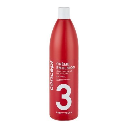 Окислители для волос:  Concept -  Окисляющая эмульсия Crème Emulsion 3% (1000 мл)