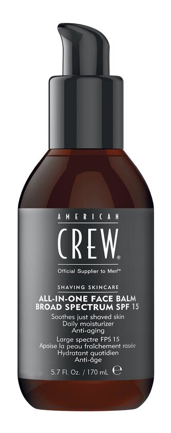 Бальзамы после бритья:  AMERICAN CREW -  Увлажняющий бальзам для лица All In One Face Balm (170 мл) American Crew (170 мл)