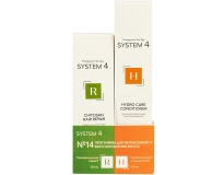  SYSTEM 4 -  Набор Программа №14 для интенсивного восстановления волос (Кондиционер H + спрей R) 