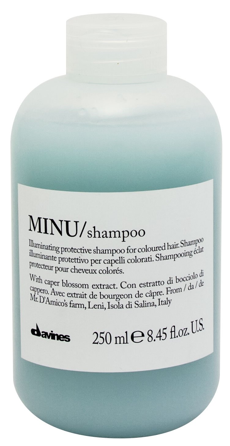 Шампуни для волос:  Davines -  Шампунь защитный для сохранения косметического цвета волос MINU (250 мл)
